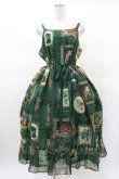 画像1: Perla nell' ostrica / Fruit Still Life Art Museum Jumper Skirt L グリーン H-25-03-14-1018-EL-OP-NS-ZH (1)