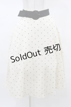 画像: an another angelus / ドット柄サーキュラースカート Free OFF WHITE H-25-03-14-1034-CA-SK-NS-ZH