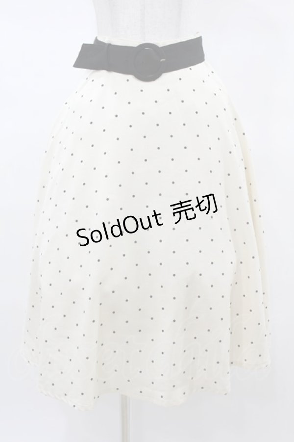 画像1: an another angelus / ドット柄サーキュラースカート Free OFF WHITE H-25-03-14-1034-CA-SK-NS-ZH (1)