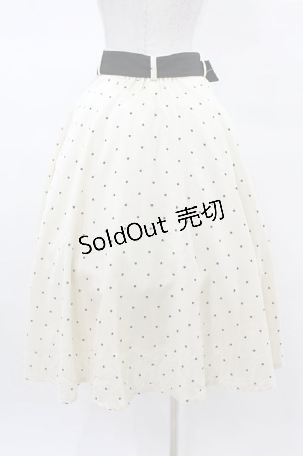 画像2: an another angelus / ドット柄サーキュラースカート Free OFF WHITE H-25-03-14-1034-CA-SK-NS-ZH (2)