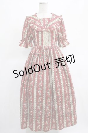 画像: axes femme kawaii / ローズベリーガーデンワンピ M レッド H-25-03-14-005-AX-OP-NS-ZH