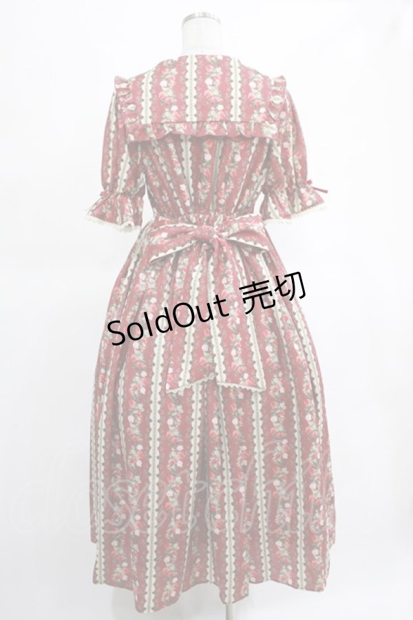 画像3: axes femme kawaii / ローズベリーガーデンワンピ M レッド H-25-03-14-005-AX-OP-NS-ZH (3)