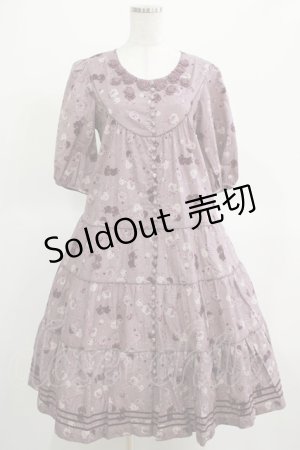 画像: PINK HOUSE / ローズプリントワンピース    Free ラベンダー H-25-03-14-012-LO-OP-NS-ZH