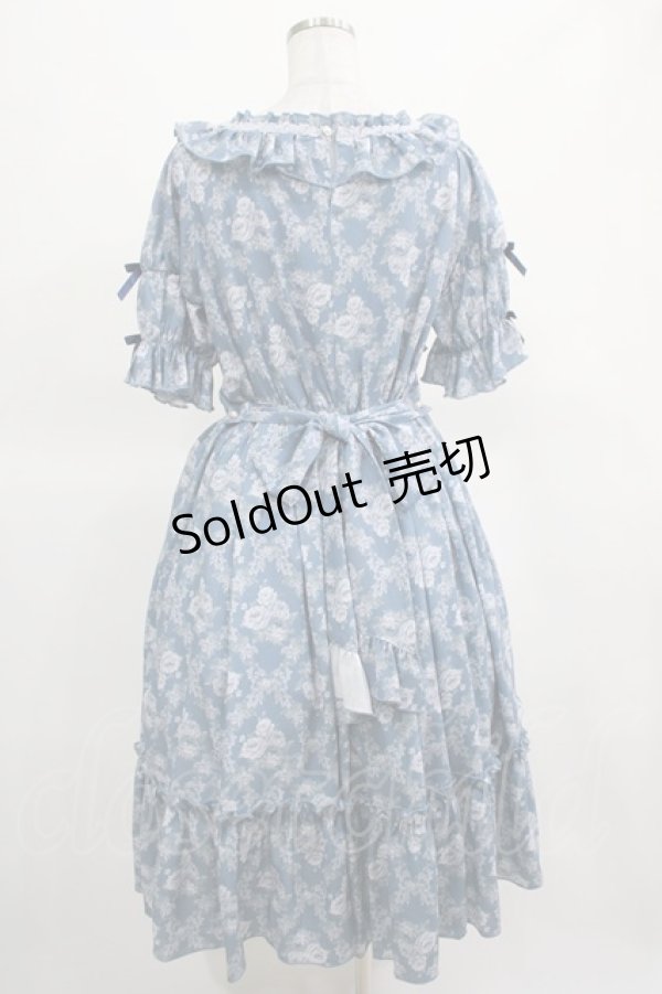 画像3: axes femme kawaii / クラシックローズワンピース M ブルー H-25-03-14-002-AX-OP-NS-ZH (3)