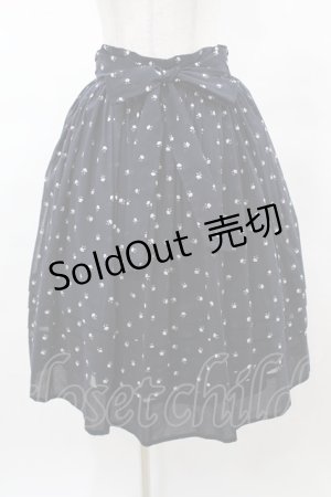 画像: Jane Marple / Sprinkled flowers wrapped skirt Free ネイビー H-25-03-15-1032-JM-SK-NS-ZH
