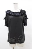 画像1: MR corset / レースフリルトップス  黒 H-25-03-15-1041-PU-TO-KB-ZH (1)
