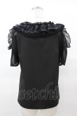 画像2: MR corset / レースフリルトップス  黒 H-25-03-15-1041-PU-TO-KB-ZH (2)