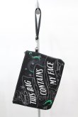 画像1: KILL STAR / Toiletry bag  黒 H-25-03-15-1008-SL-BG-KB-ZH (1)
