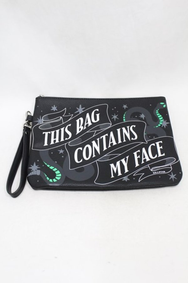 画像2: KILL STAR / Toiletry bag  黒 H-25-03-15-1008-SL-BG-KB-ZH (2)