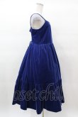 画像3: Jane Marple / コットンベルベットストラップドレス  ロイヤルブルー H-25-03-15-1017-JM-OP-KB-ZT082 (3)