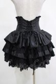 画像4: ATELIER PIERROT / ミニコルセットスカート  ブラック H-25-03-15-053-EL-SK-KB-ZH (4)