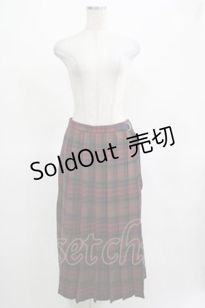 画像: Jane Marple Dans Le Salon / Tartan check wrapped pants  グリーン×レッド H-25-03-15-056-JM-PA-KB-ZH