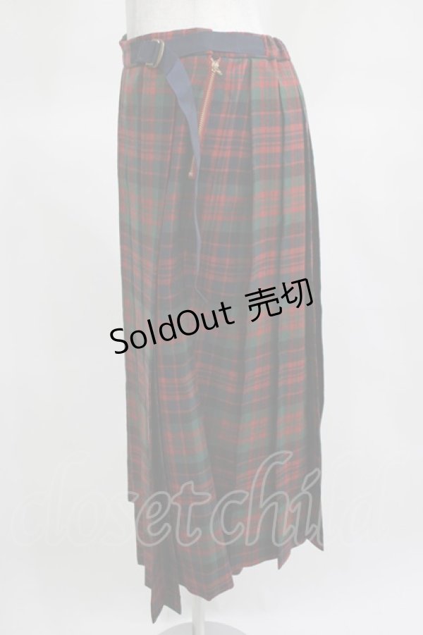 画像3: Jane Marple Dans Le Salon / Tartan check wrapped pants  グリーン×レッド H-25-03-15-056-JM-PA-KB-ZH (3)