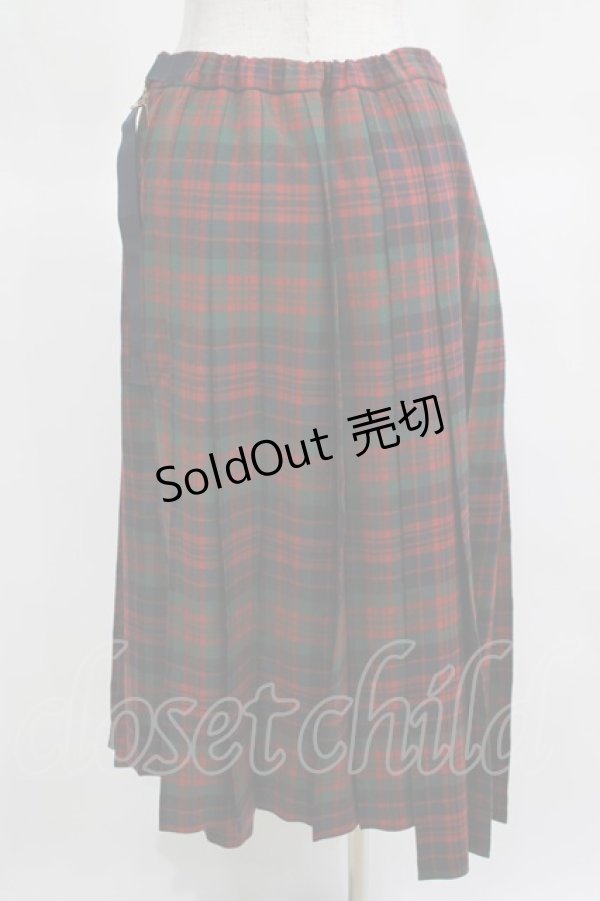 画像4: Jane Marple Dans Le Salon / Tartan check wrapped pants  グリーン×レッド H-25-03-15-056-JM-PA-KB-ZH (4)