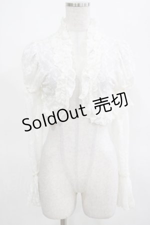 画像: ATELIER PIERROT / レース2Wayボレロ  白 H-25-03-15-073-EL-TO-KB-ZH