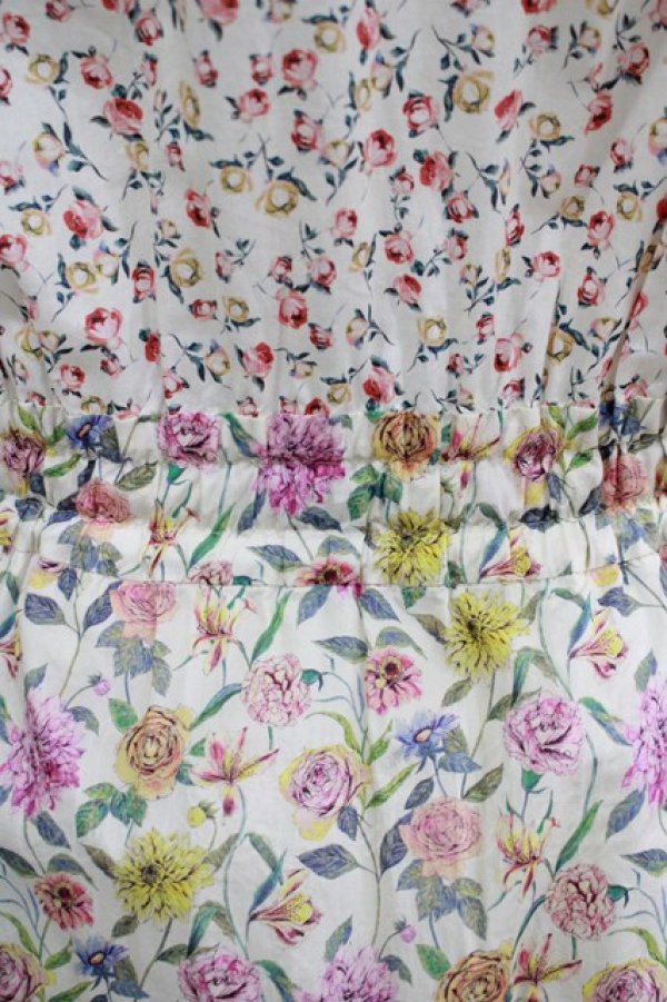 画像4: Jane Marple Dans Le Salon / Raining Rosebuds Gouacheレイヤードワンピース  アイボリー H-25-03-15-007-JM-OP-KB-ZH (4)