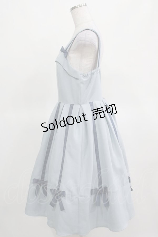 画像2: Melody BasKet / Ribbon treeジャンパースカート M サックス H-25-03-15-014-LO-OP-KB-ZH (2)