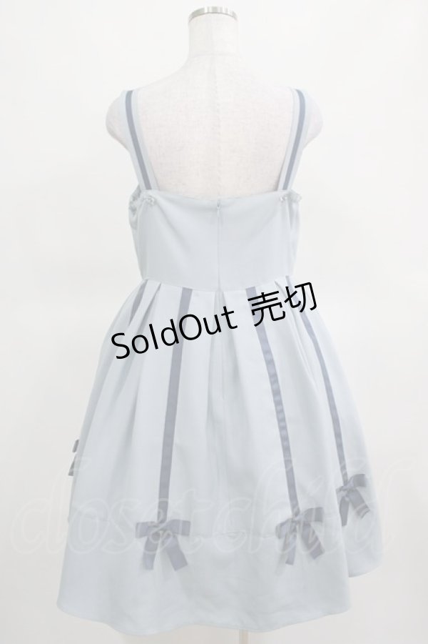 画像3: Melody BasKet / Ribbon treeジャンパースカート M サックス H-25-03-15-014-LO-OP-KB-ZH (3)
