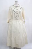 画像1: Jane Marple Dans Le Salon / Clover embroidery dress  バニラ H-25-03-15-015-JM-OP-KB-ZH (1)