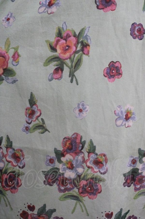 画像4: Jane Marple Dans Le Salon / Viola gardenエプロンドレス  ミント H-25-03-15-017-JM-OP-KB-ZH (4)