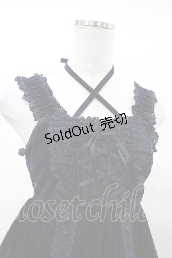 画像4: BABY,THE STARS SHINE BRIGHT / 別珍ベビードールジャンパースカート＆プリンセスドロップヘッドドレスセット Free ネイビー H-25-03-16-031-BA-OP-NS-ZH (4)