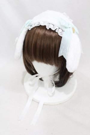 画像: Angelic Pretty / ロップイヤーBunnyヘッドドレス（2019年）  シロ/サックス H-25-03-16-005-AP-AC-NS-ZH