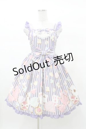 画像: Angelic Pretty / Wonder Cookieジャンパースカート Free ブルー H-25-03-16-036-AP-OP-NS-ZH