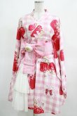 画像1: To Alice / いちご姫浴衣セット M ピンク H-25-03-16-1001-LO-OP-NS-ZH (1)