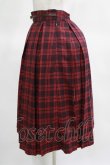 画像3: F&A / チェーンビット使いチェックプリーツスカート Free RED H-25-03-16-1028-LO-SK-NS-ZH (3)