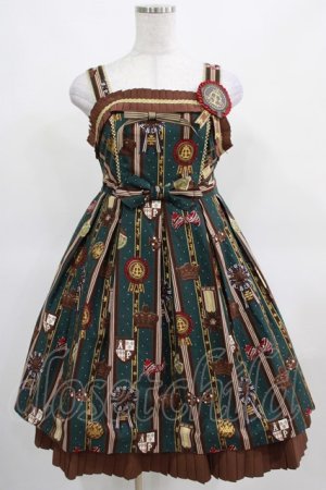 画像: Angelic Pretty / Chocolate Rosetteジャンパースカート Free グリーン H-25-03-16-1003-AP-OP-NS-ZH