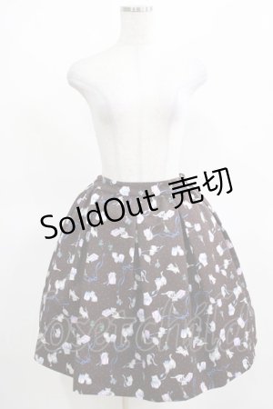 画像: Franche Lippee / セレブキャットスカート M ブラウン H-25-03-16-1030-LO-SK-NS-ZH