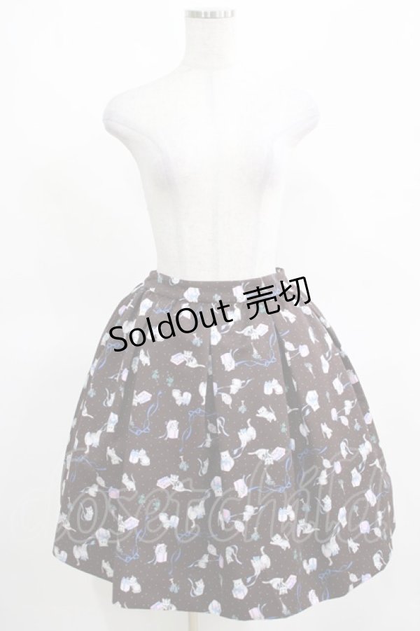 画像1: Franche Lippee / セレブキャットスカート M ブラウン H-25-03-16-1030-LO-SK-NS-ZH (1)