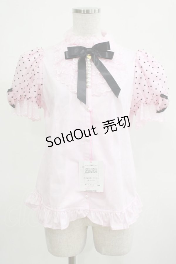 画像1: Angelic Pretty / Dreamy Dolce Ribbonブラウス Free ピンク H-25-03-16-1040-AP-BL-NS-ZH (1)
