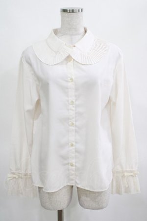 画像: Melody BasKet / Pleatsfrill Blouse Free オフ H-25-03-16-1042-LO-BL-NS-ZH