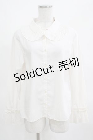 画像: Melody BasKet / Pleatsfrill Blouse Free オフ H-25-03-16-1042-LO-BL-NS-ZH