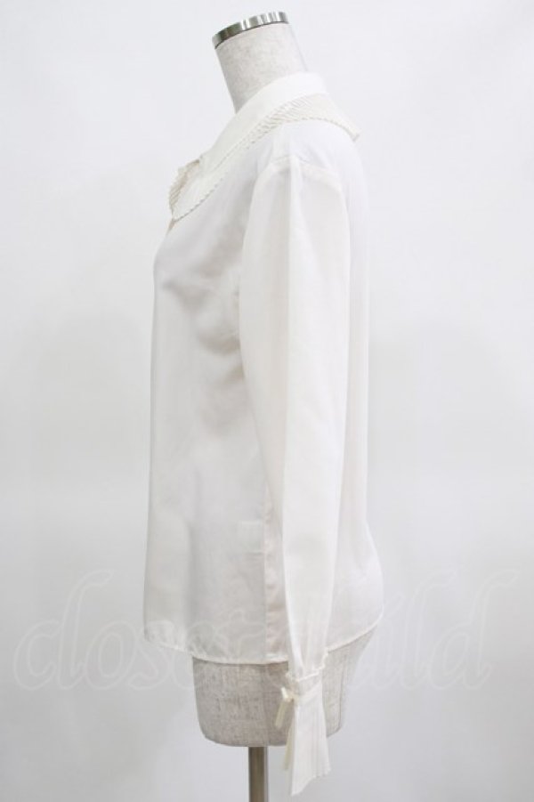 画像2: Melody BasKet / Pleatsfrill Blouse Free オフ H-25-03-16-1042-LO-BL-NS-ZH (2)