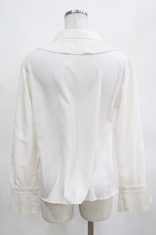 画像3: Melody BasKet / Pleatsfrill Blouse Free オフ H-25-03-16-1042-LO-BL-NS-ZH (3)