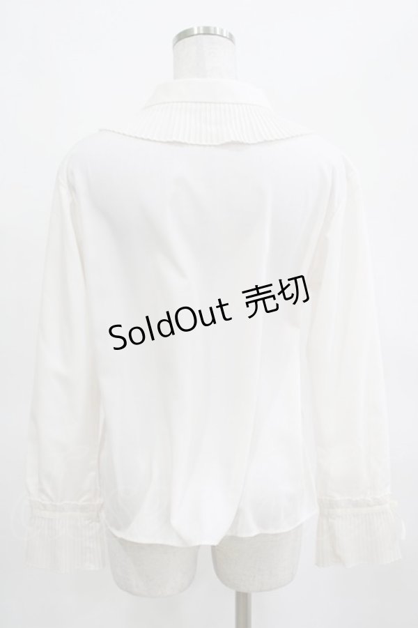 画像3: Melody BasKet / Pleatsfrill Blouse Free オフ H-25-03-16-1042-LO-BL-NS-ZH (3)