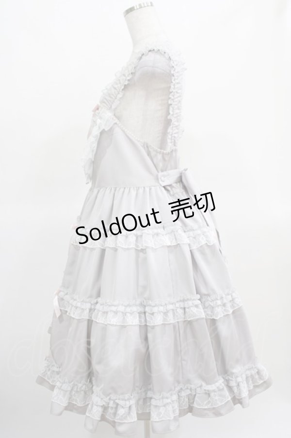 画像2: Angelic Pretty / Ladyティアードジャンパースカート Free グレー H-25-03-16-1004-AP-OP-NS-ZH (2)