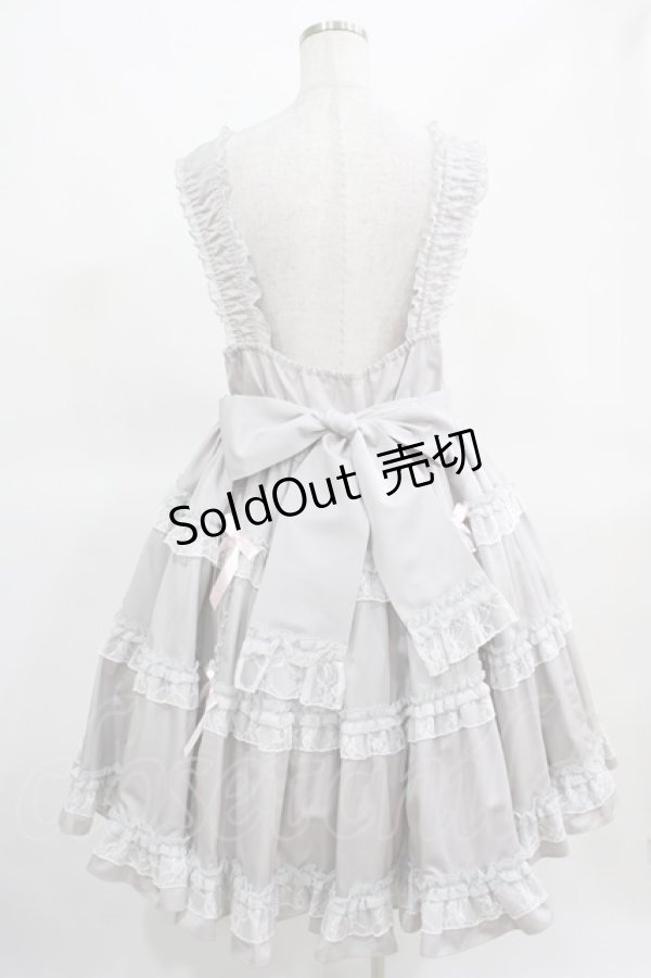 画像3: Angelic Pretty / Ladyティアードジャンパースカート Free グレー H-25-03-16-1004-AP-OP-NS-ZH (3)