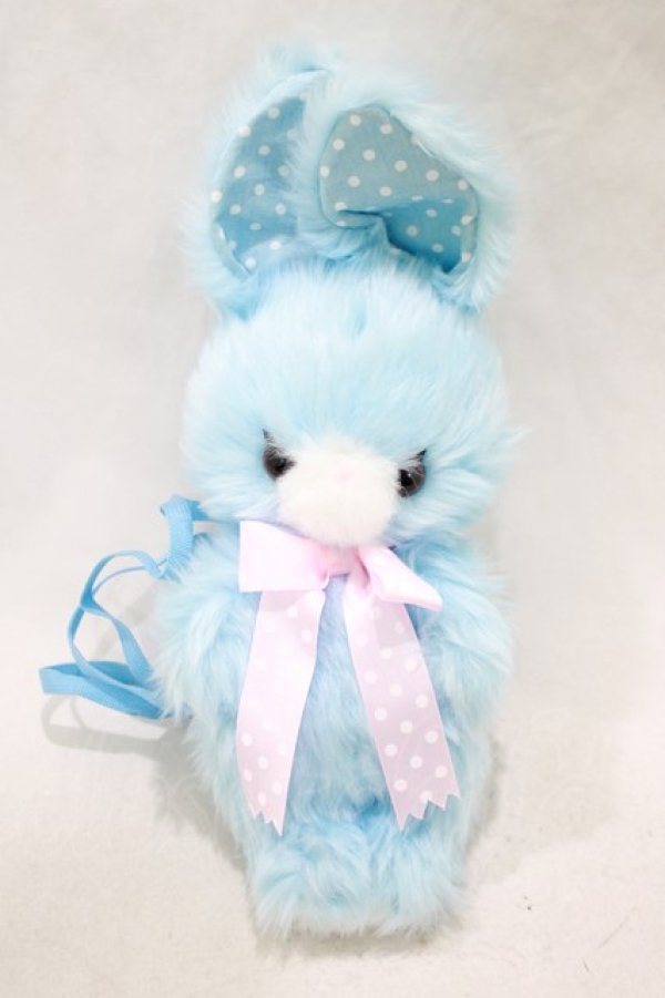 画像2: Angelic Pretty / BUNNY TOYぬいぐるみポーチ  サックス H-25-03-16-1061-AP-BG-NS-ZH (2)
