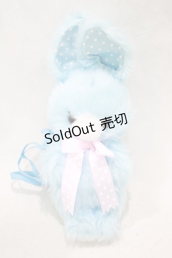 画像2: Angelic Pretty / BUNNY TOYぬいぐるみポーチ  サックス H-25-03-16-1061-AP-BG-NS-ZH (2)