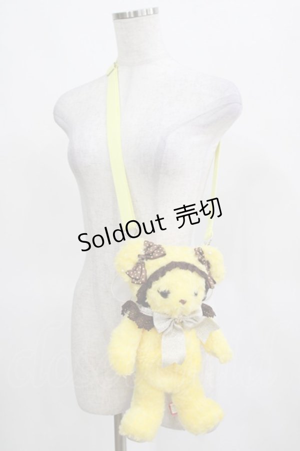 画像1: BABY,THE STARS SHINE BRIGHT / はちみつふたごの あま?あま?くみゃちゃんポシェット【福岡店限定】 きいろ×茶  H-25-03-16-1062-BA-BG-NS-ZH (1)
