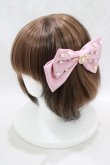 画像1: m petit by misako / AM*NIPLバレッタ  ピンク H-25-03-16-1070-LO-AC-NS-ZH (1)
