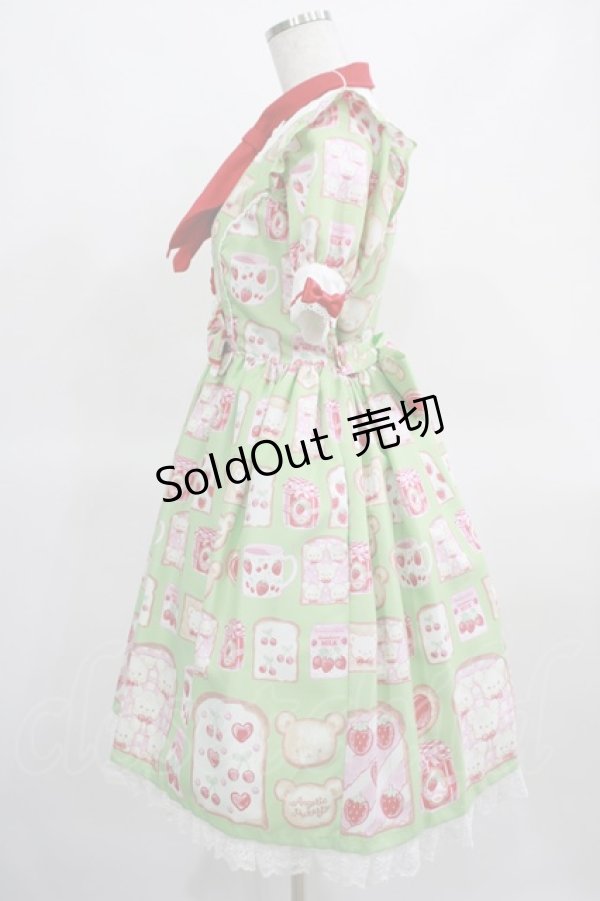 画像2: Angelic Pretty / Sunny Day Brunchワンピース Free グリーン H-25-03-16-1006-AP-OP-NS-ZH (2)