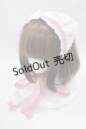 画像: Angelic Pretty / マシュマロBearバブーシュカ  オフ H-25-03-16-1076-AP-AC-NS-ZH