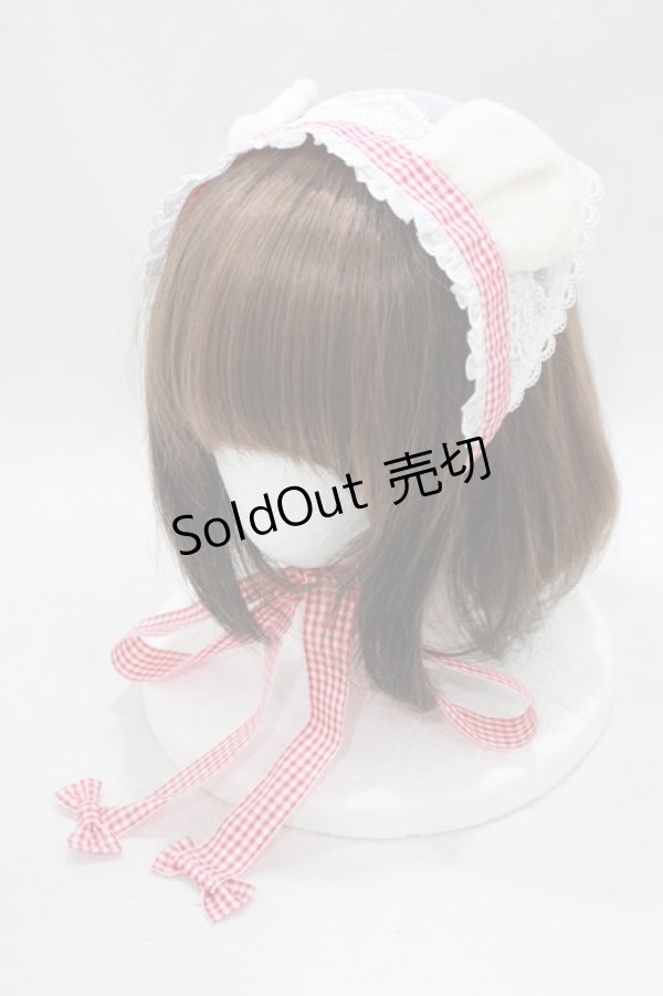 画像1: Angelic Pretty / マシュマロBearバブーシュカ  オフ H-25-03-16-1076-AP-AC-NS-ZH (1)