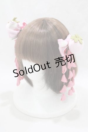 画像: To Alice / いちご姫リボンクリップ  ピンク H-25-03-16-1079-LO-AC-NS-ZH