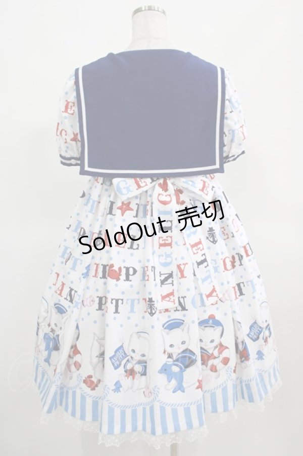 画像3: Angelic Pretty / Sailor Marine Kittenワンピース Free シロ H-25-03-16-1007-AP-OP-NS-ZH (3)