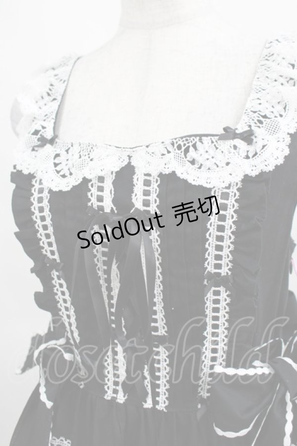 画像4: BABY,THE STARS SHINE BRIGHT / Maison de Petite Rubanジャンパースカート Free ブラック/オフ白 H-25-03-16-1015-BA-OP-NS-ZH (4)